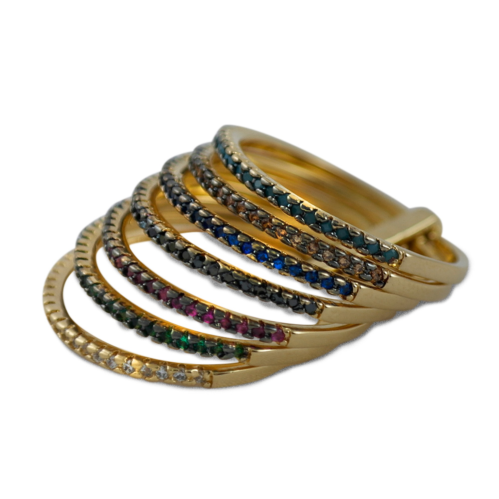 Anillo con Piedras Esmeralditas