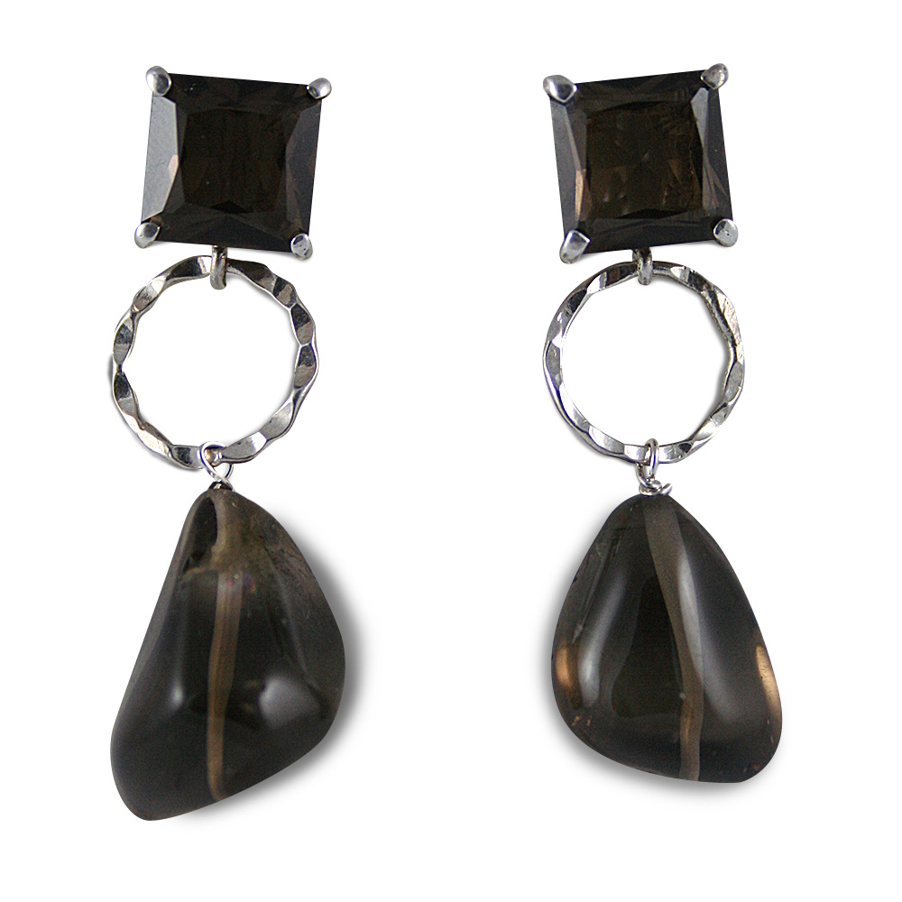 Aros Amatista de Plata