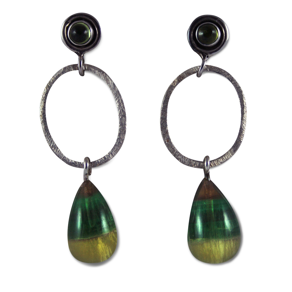 Aros Fluorita de Plata